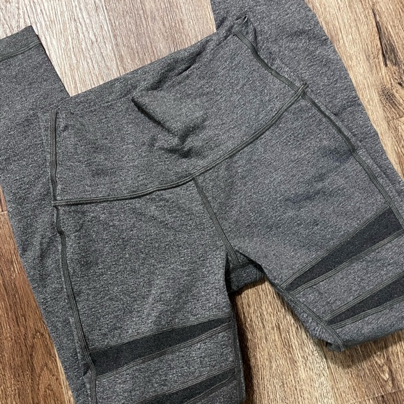 Lululemon Wunder Under Pant Hi-Rise Special Edition Tech Mesh Heathered Black 6 - Picture 3 of 6